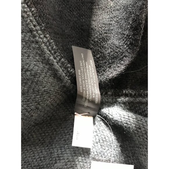 Lane Bryant Multi Color Block Hooded Poncho One Size NWT - Picture 5 of 7
